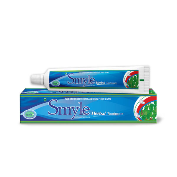 Smyle Herbal Toothpaste with Neem & Clove -100 gm- (Pack of 1)